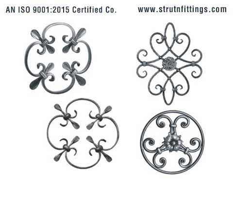 Wrought Iron Rosettes manufacturers exporters in India Punjab Ludhiana